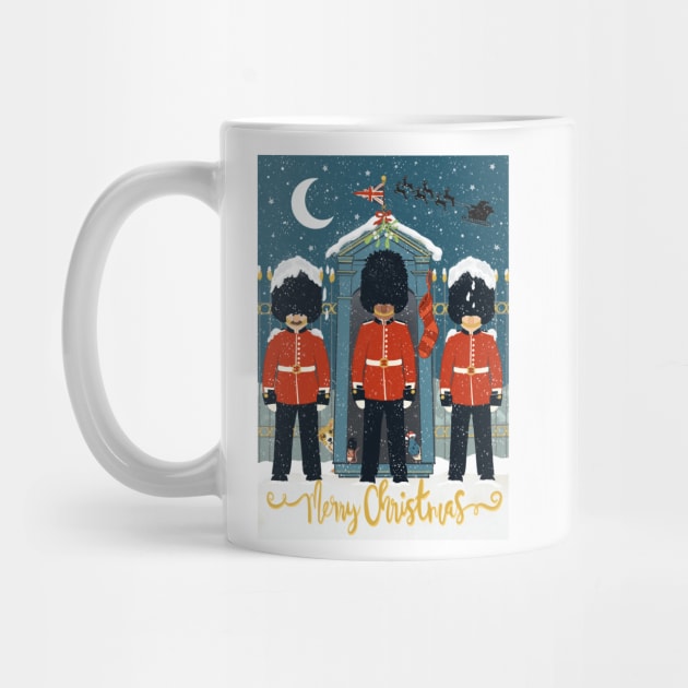 The King’s Royal Guard waiting for Santa in the snow by NattyDesigns